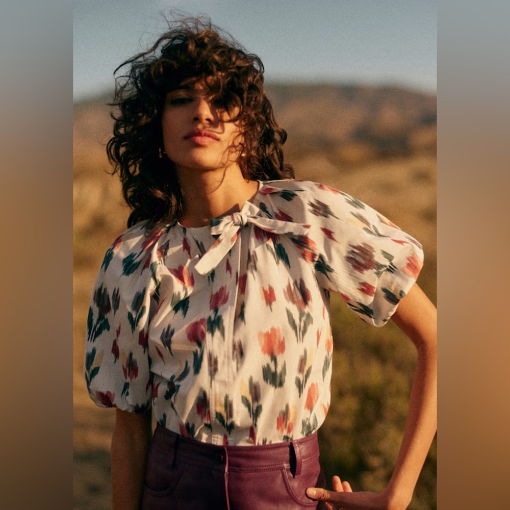 Sézane Florica Blouse in Daliana Print FR 36 / US 4